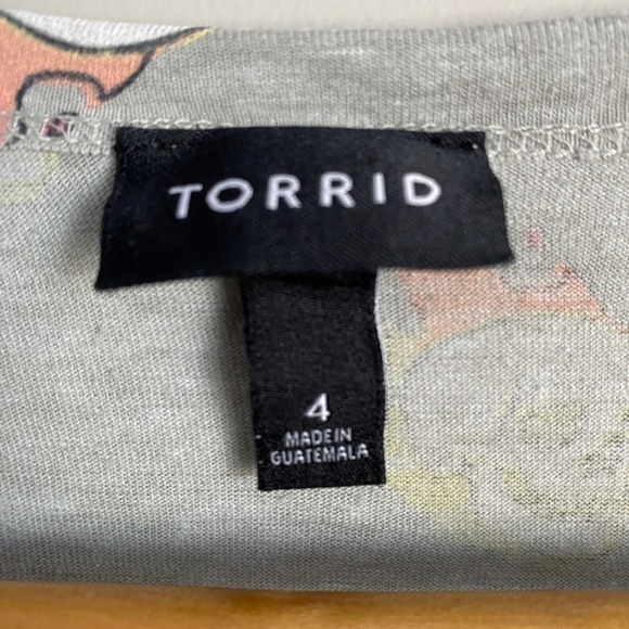 Torrid Women's Pale Green‎ Skull Print Tank Top Size 26 - Picture 2 of 10